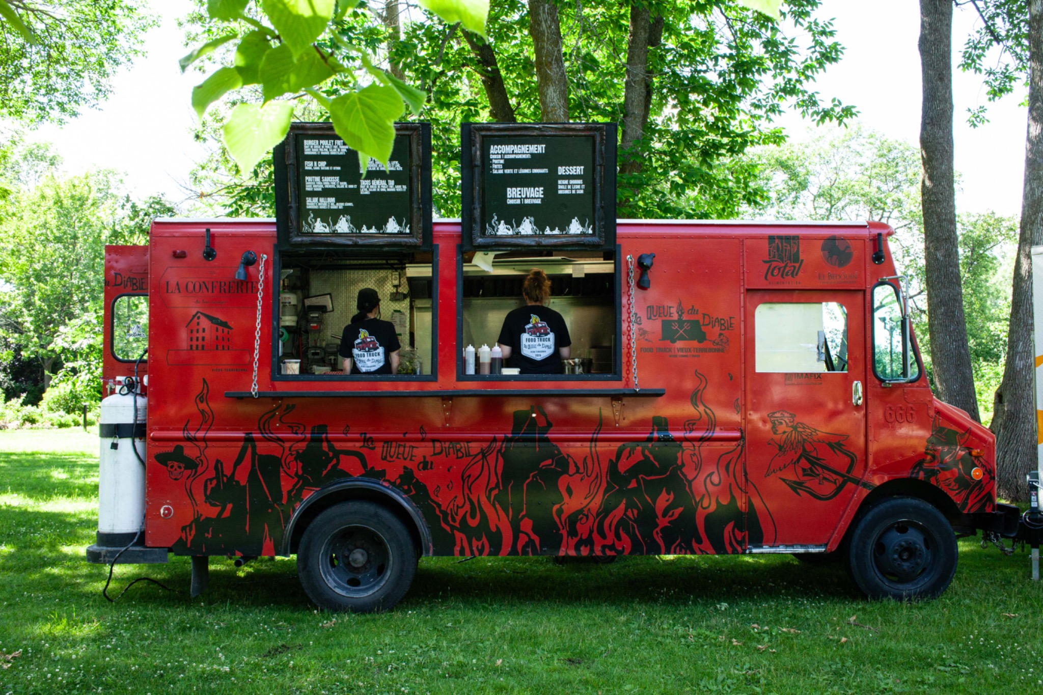 Food truck rouge La Confrérie